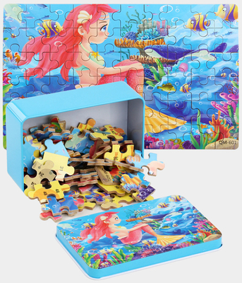 3D 나무로 되는 Eco 친절한 주문 조각그림 맞추기 만화 아이들 조각그림 맞추기