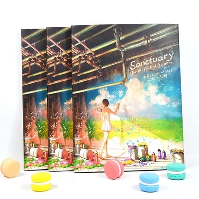 주문 CMYK 예술 사진 책을 인쇄하는 FSC SGS 두꺼운 표지의 책 책